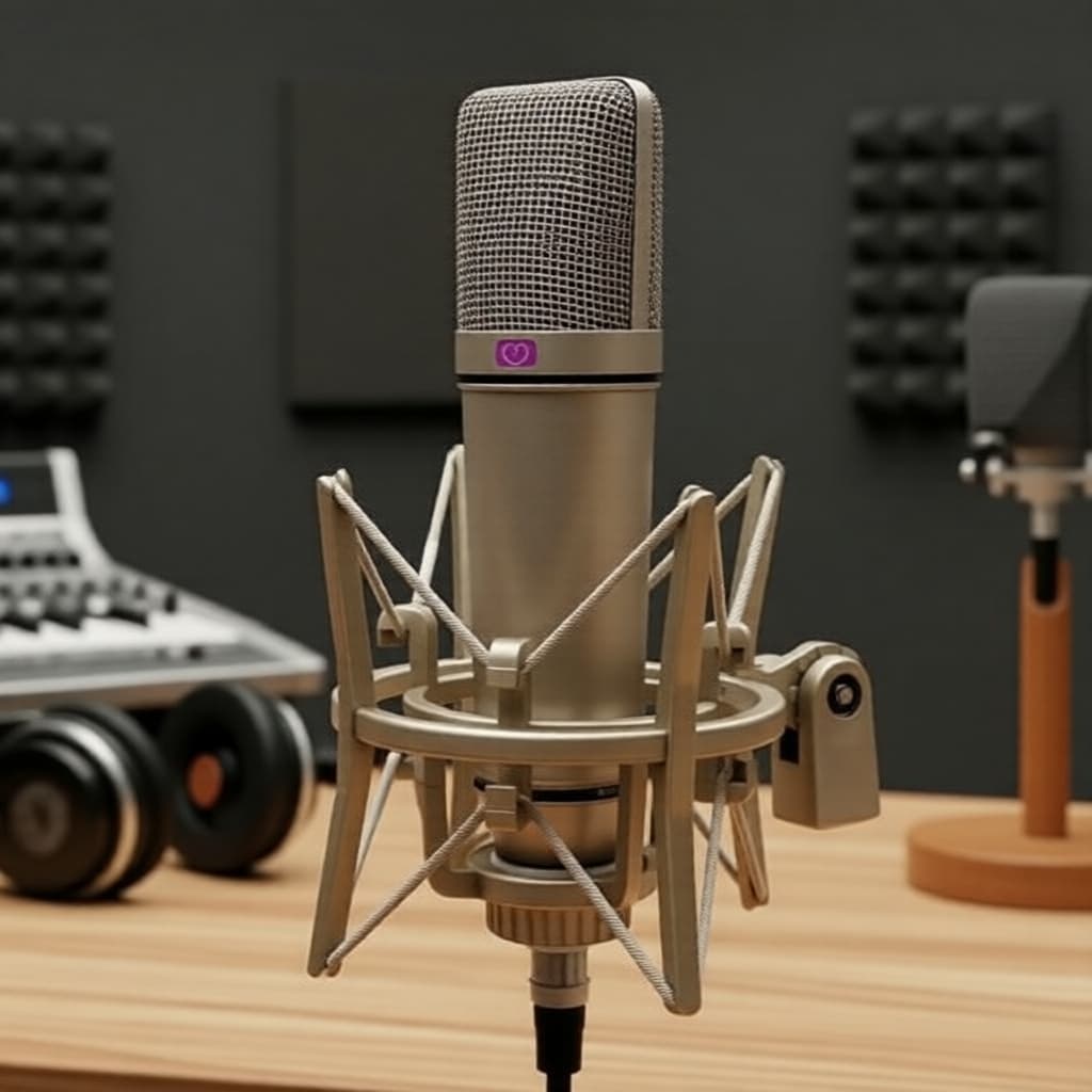 Kit de Microfone Condensador U87 para YouTube, Transmissão ao Vivo e Gravação Vocal