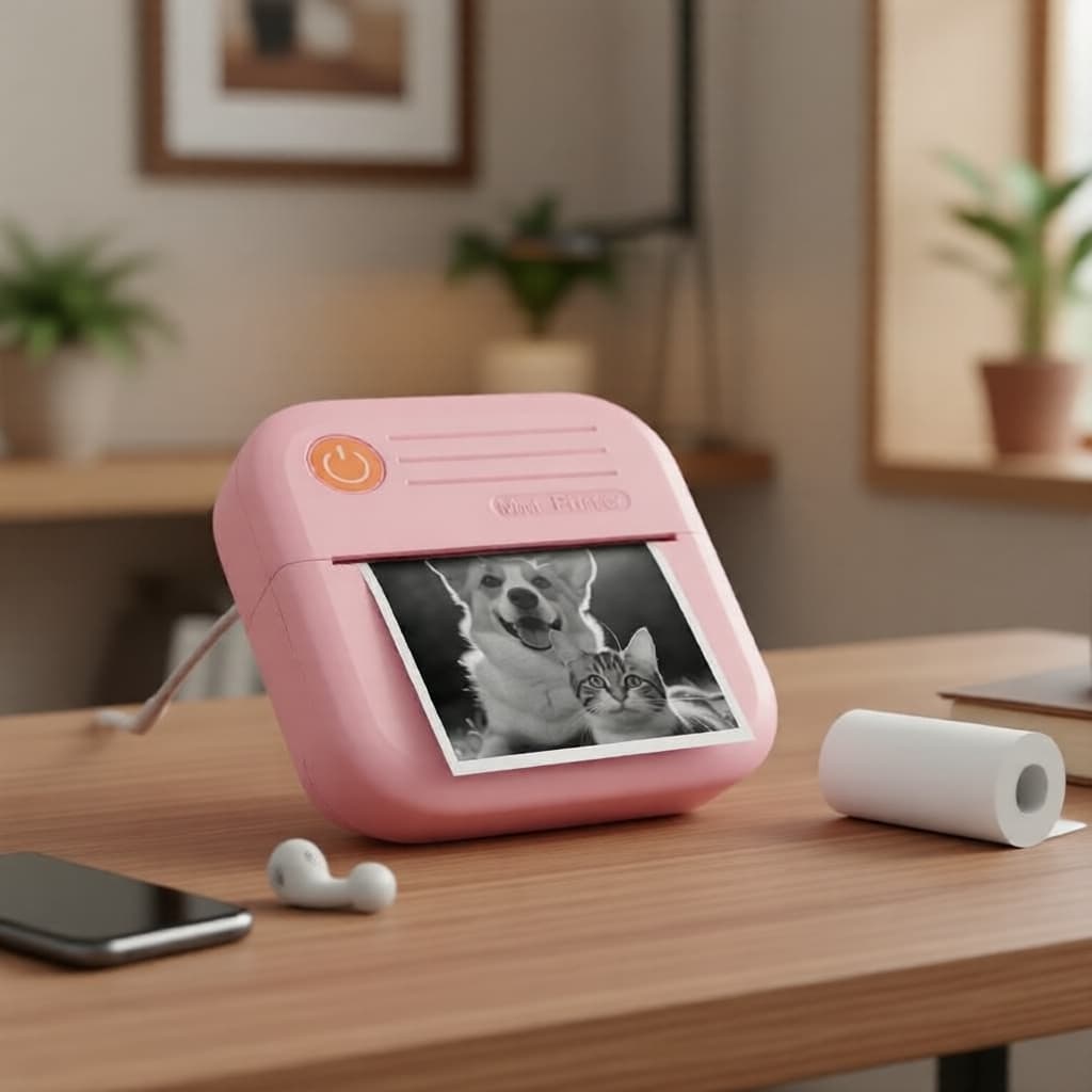 Impressoras Fotográficas Portáteis Sem Fio Para Viagens Impressora Móvel Térmica Tinta Bluetooth Escola Em Casa Mini Por