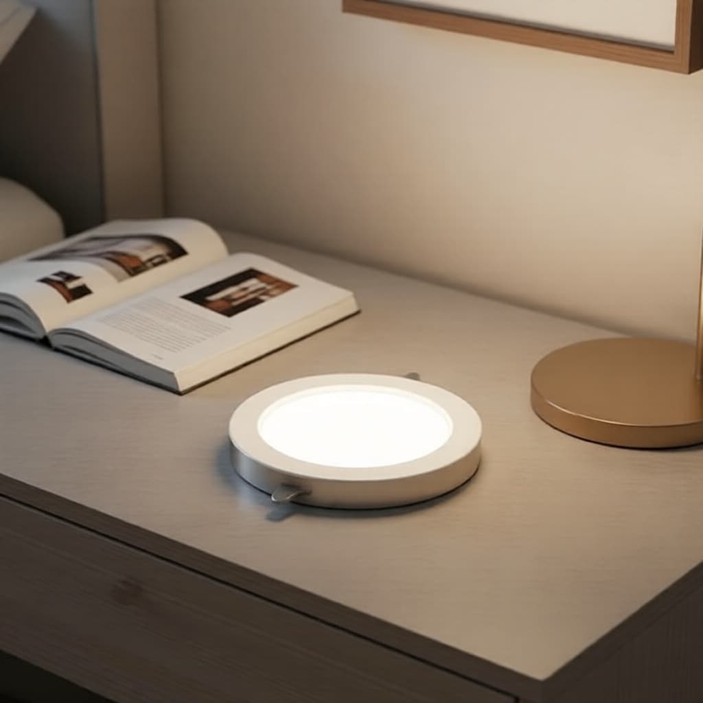 Luminária de teto de tubo LED 7W embutida, luminária de foco branca para iluminação de corredor