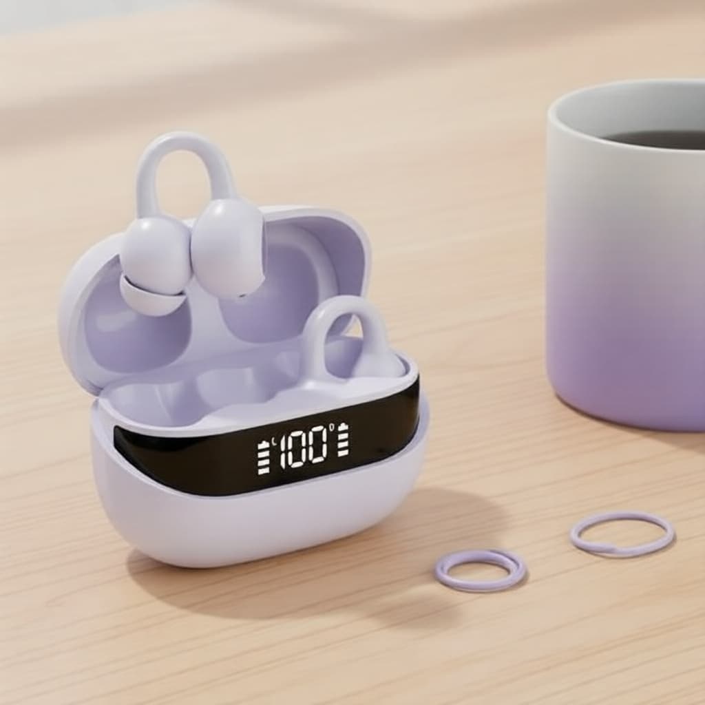 Fones de Ouvido Bluetooth Sem Fio: Conforto Doméstico, Ultra Leves, Isolamento de Ruído e Som HiFi para Jogos e Lazer