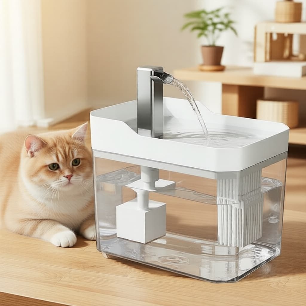 Fonte de água automática para pets com grande capacidade e silenciosa para gatos e cães