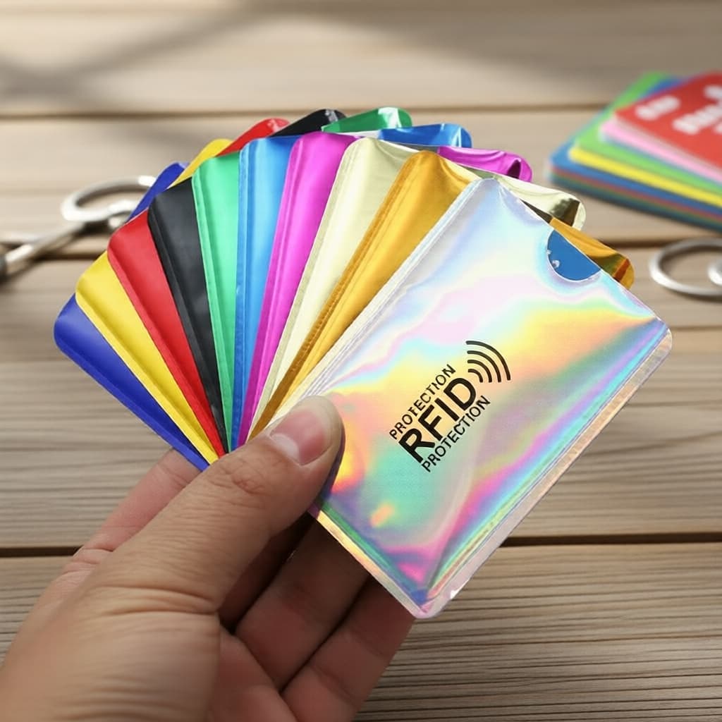 Porta-cartões com Bloqueio RFID 50 unidades, Envelopes à Prova d’Água para Cartões de Crédito/Débito e Passaportes,