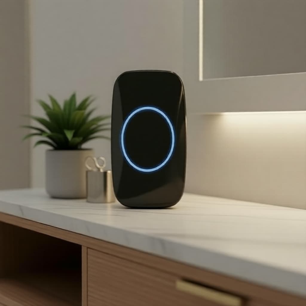 Campainha inteligente sem bateria para casa, à prova d’água, Smatrul – plugue do Reino Unido, sino sem fio