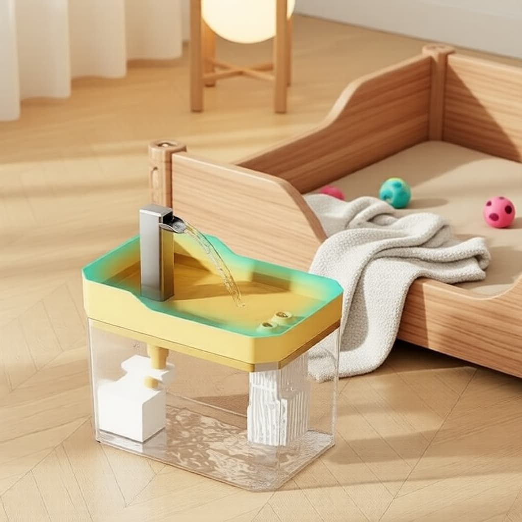 Fonte de água inteligente sem fio para gatos em aço inoxidável 4L - Dispensador automático de água para animais