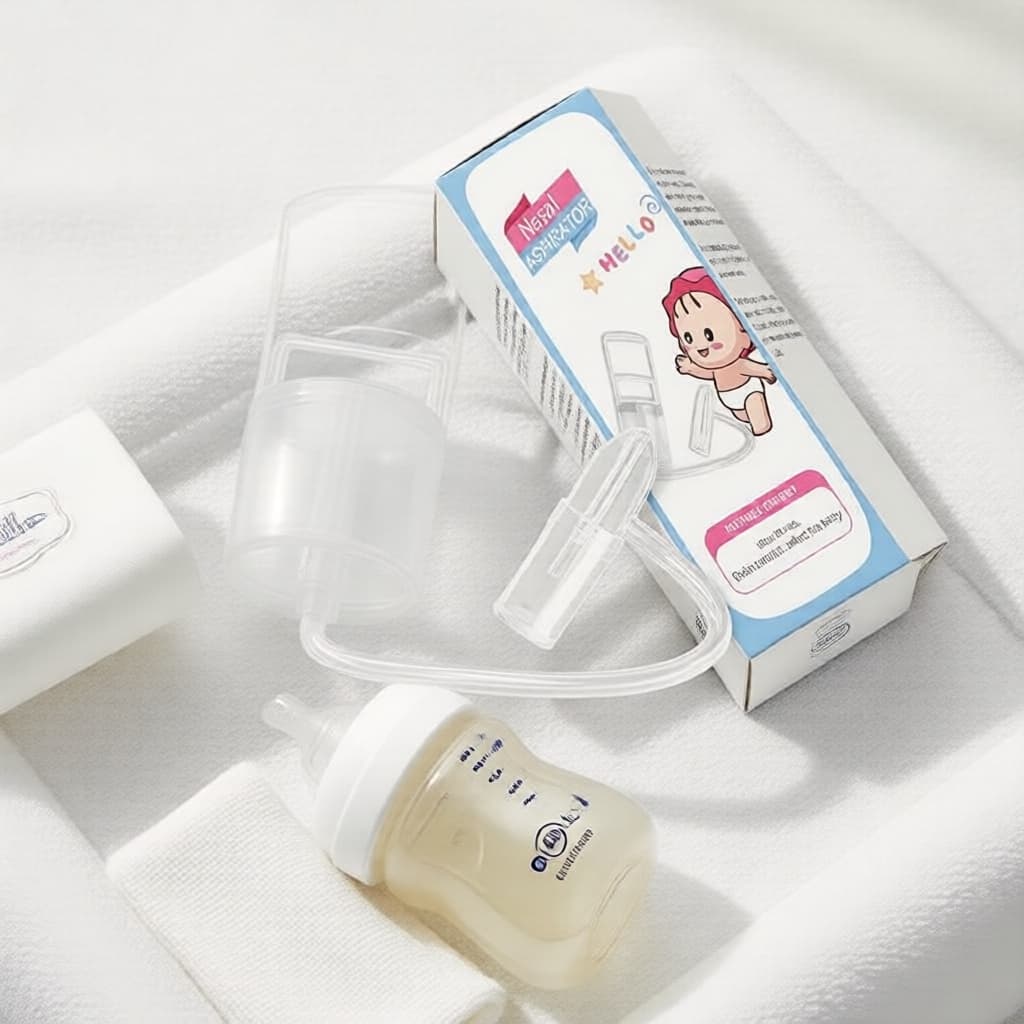 Aspirador Nasal Manual para Bebês - Aspirador Nasal Infantil Desmontável