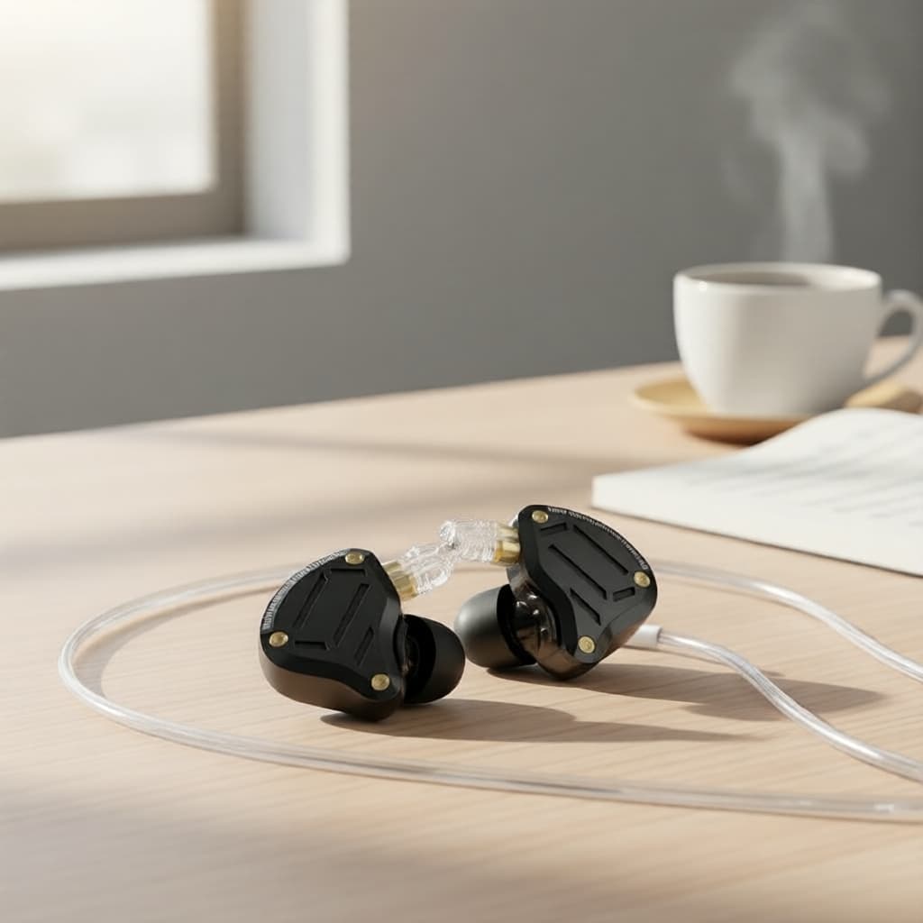 KZ ZS10 Pro 2 Fone de Ouvido Intra-Auricular Monitor HiFi com Fio 10mm Dinâmico e Fone de Ouvido Balanceado