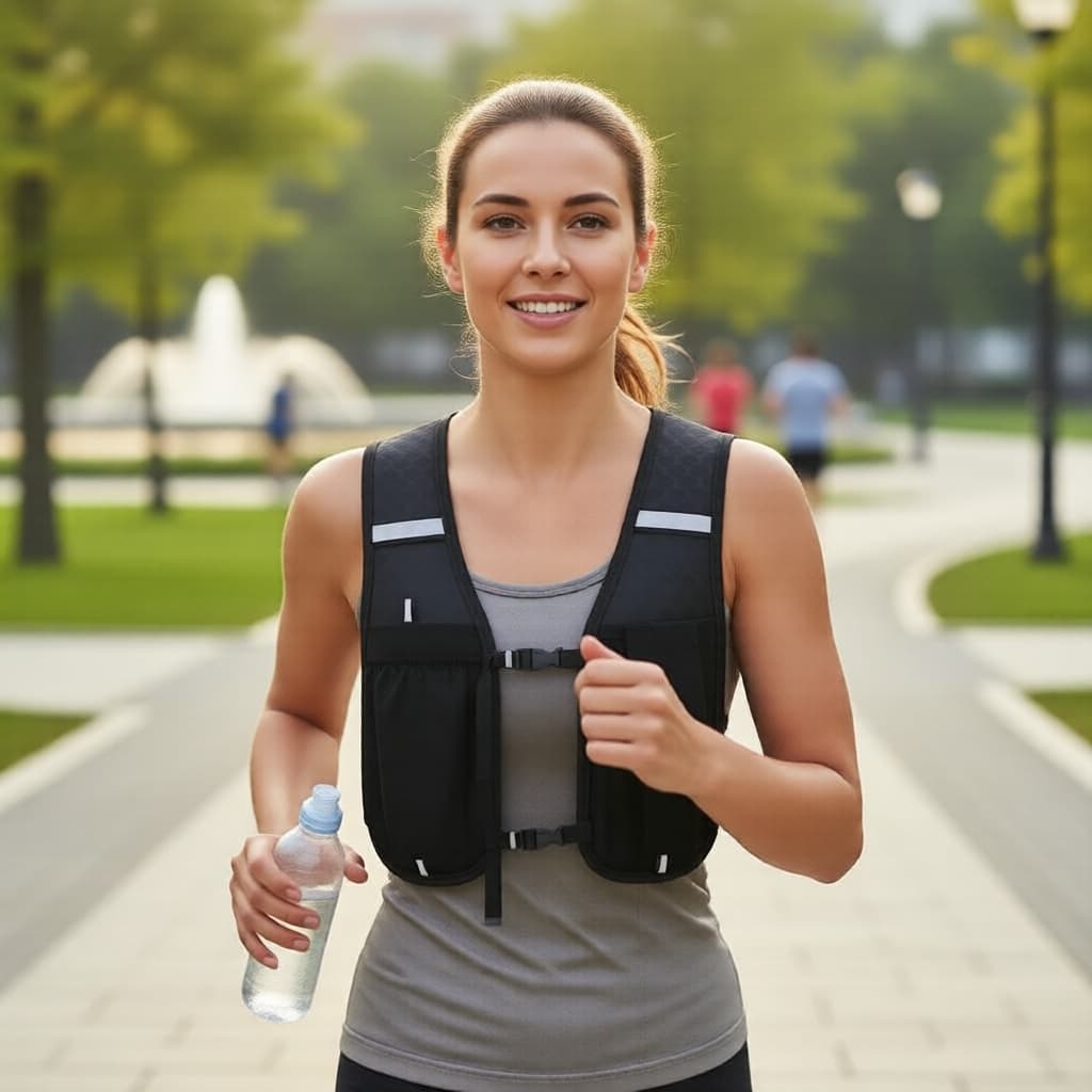 Colete refletivo unissex e respirável para trilha e corrida, ideal para caminhadas