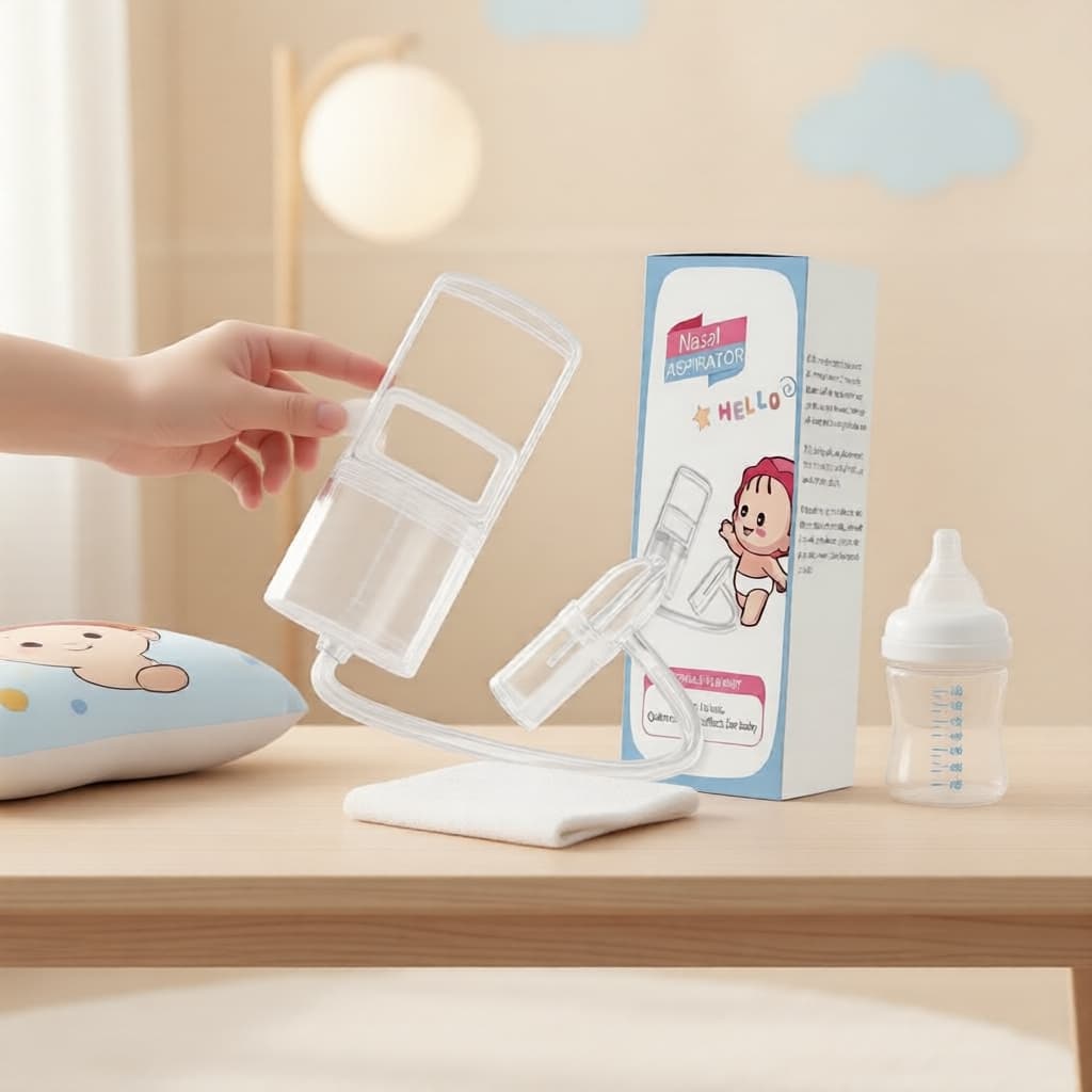 Aspirador nasal para bebês - adequado para recém-nascidos e bebês Aspirador nasal Manual, limpador suave