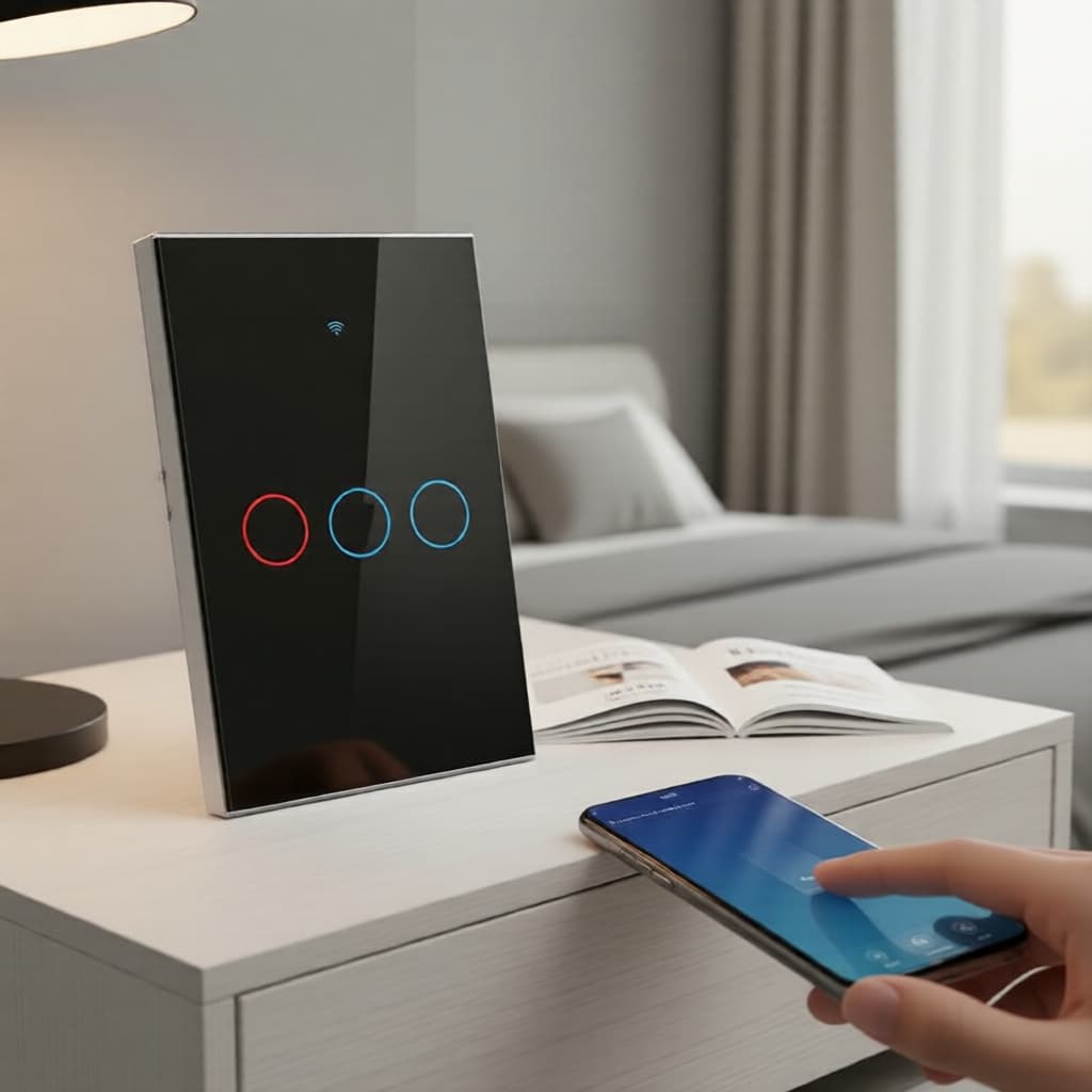 Axus Smart Switch Home Light Wall Touch Eua Para Tuya RF433 APP Suporte De Controle Sem Fio Funciona Com Alexa Alice