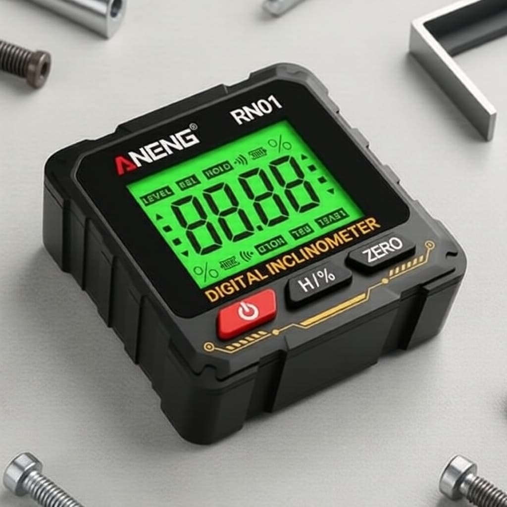 ANENG RN01 Transferidor digital mini inteligente 360°, medidor de ângulo inclinômetro com base magnética para medição de