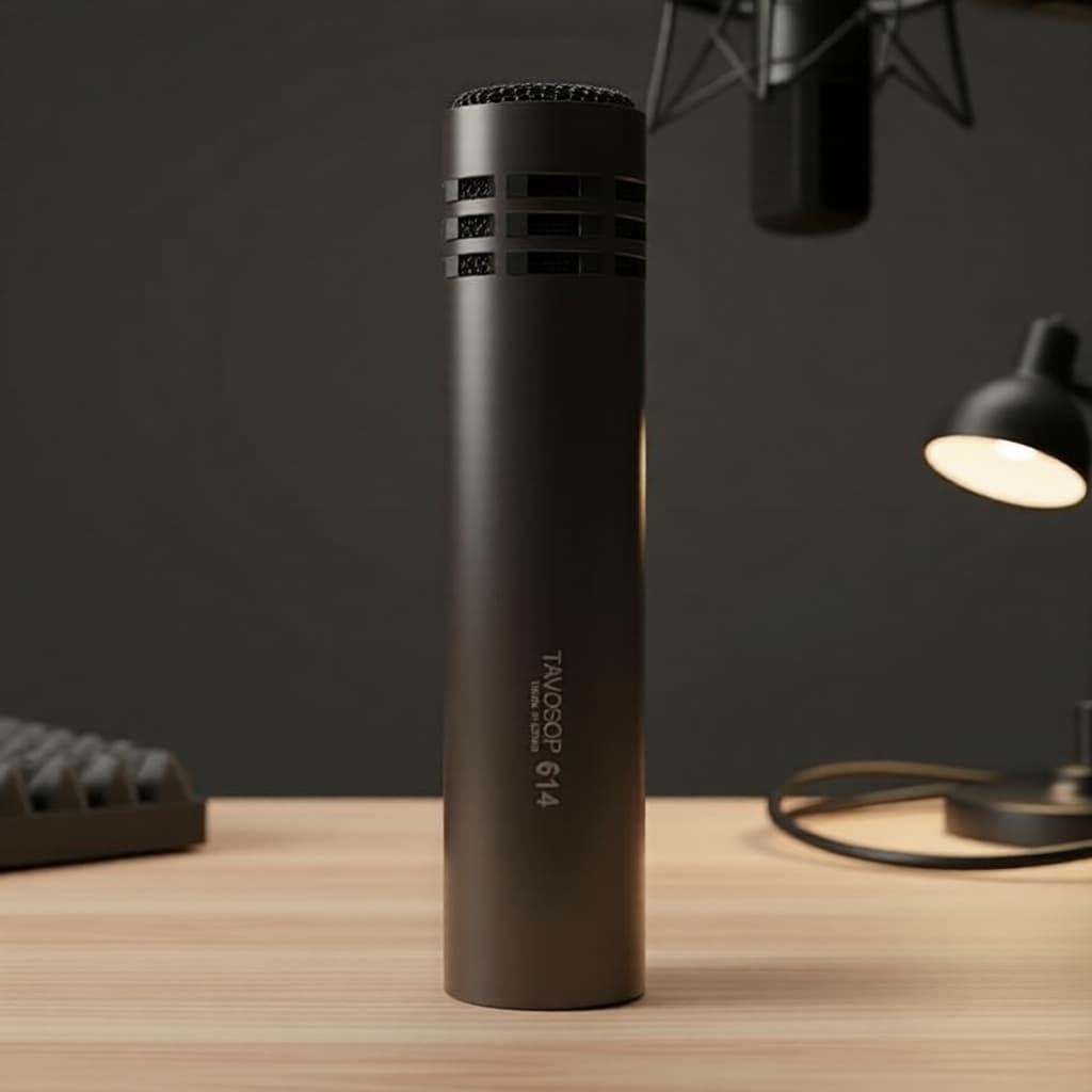 TAVOSOP-E614 Microfone para Instrumento Musical Condensador, Microfone para Bateria