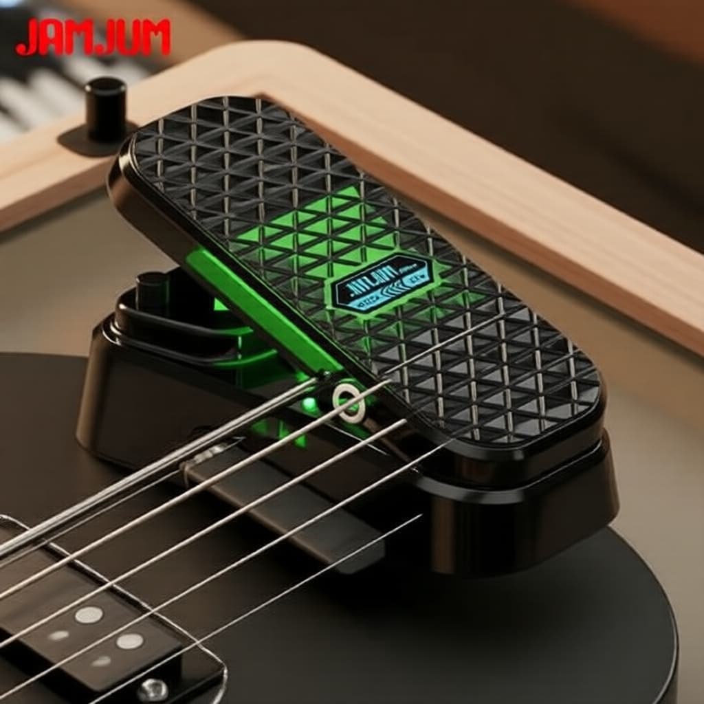 Pedal de Efeitos para Guitarra JAMJUM – Wah/Volume com Slide Silencioso, Antiderrapante, sem Necessidade de Fonte