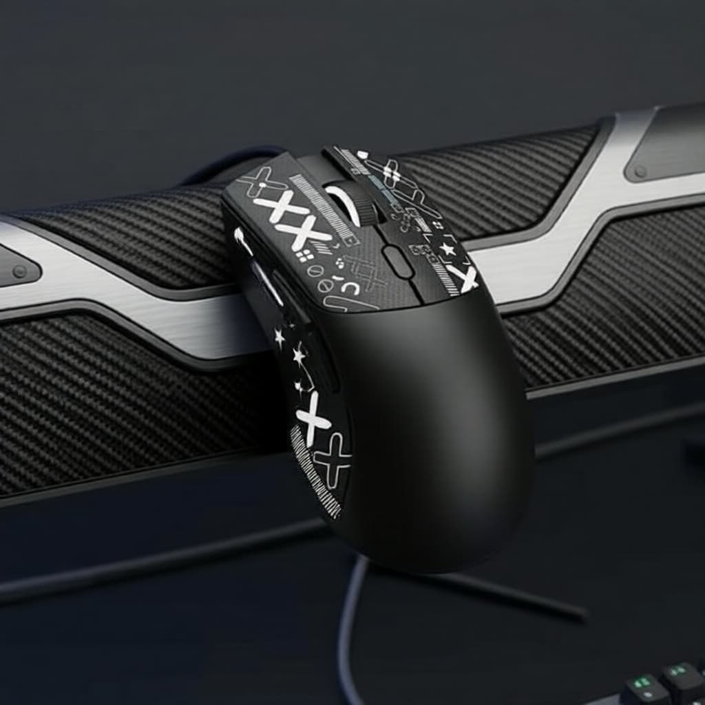 Mouse Gamer Sem Fio Shark R1 3 Modos BT 2.4G Com Fio PAW3311 1000Hz Recarregável Ergonômico