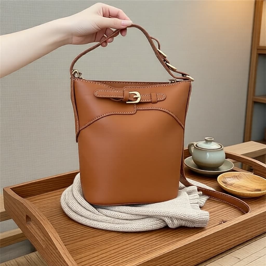 Bolsa tiracolo de grande capacidade com novo design da JW Pei & Laura Hanfu, ideal para passeios casuais com suporte