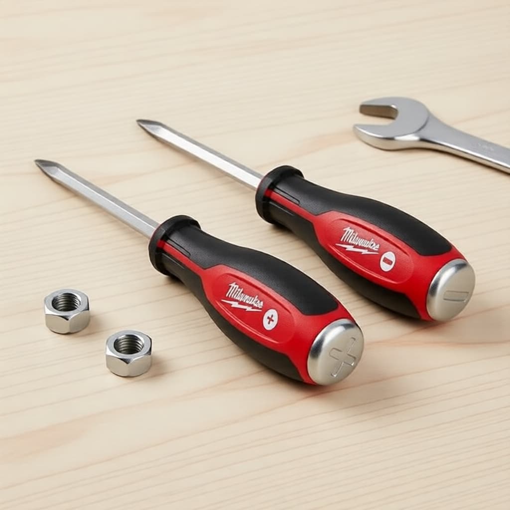Milwaukee 4932471872 2 Peças de Chaves de Fenda de Demolição Tri-Lobo, Chaves de Impacto Pesadas com Tampas de Impacto