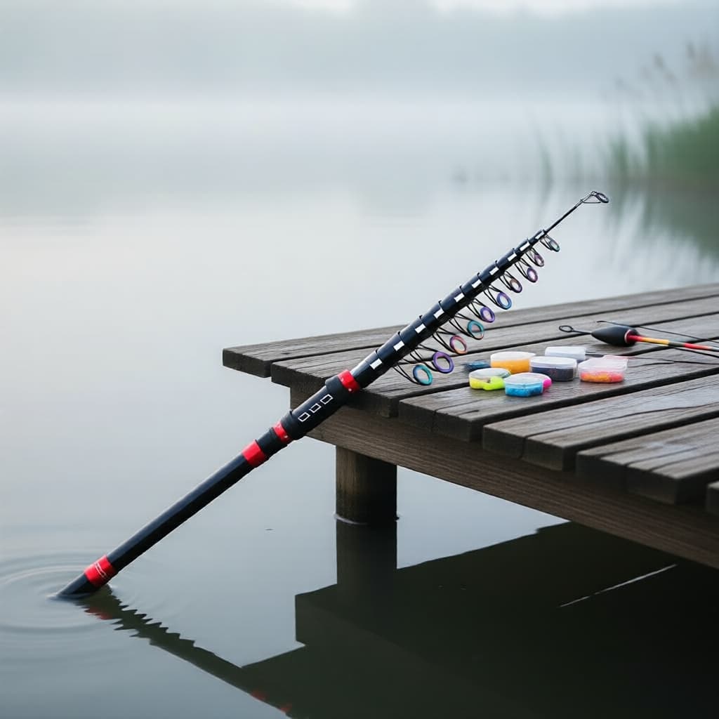 Vara de Pesca Telescópica Ultra Leve de 1,2 a 2,1 m em Carbono para Pesca Marítima com Molinete e Carretilha 26413