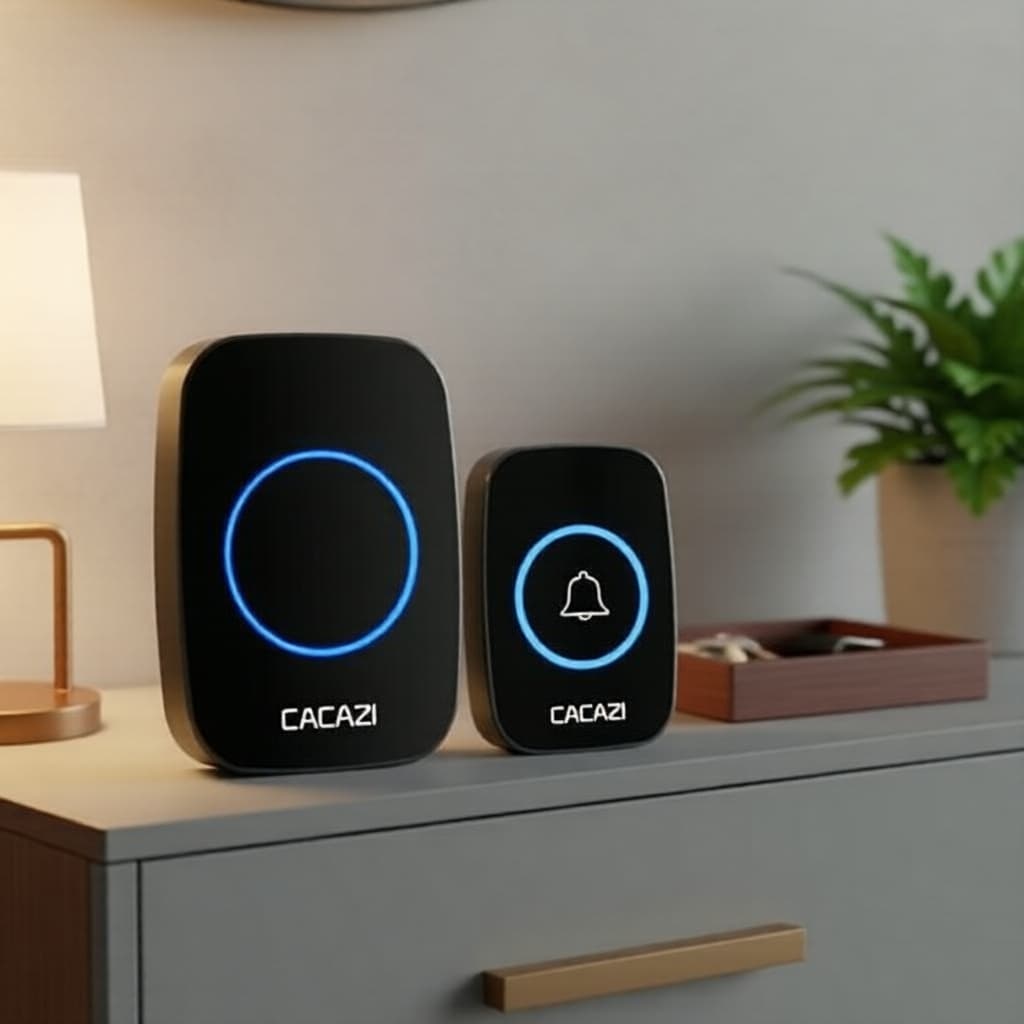 Campainha sem Fio à Prova d'Água com 36 Toques, Alcance de 300 m, Campainha Inteligente para Casa, Hotel e Apartamento