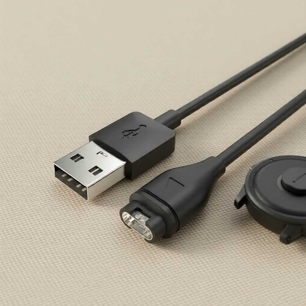 Dock/Berço de Carregamento USB para Garmin Fenix 5/5S/5X Plus, 6/6S/6X Pro, Sapphire, Venu, Vivoactive 4/3, 945, 245,