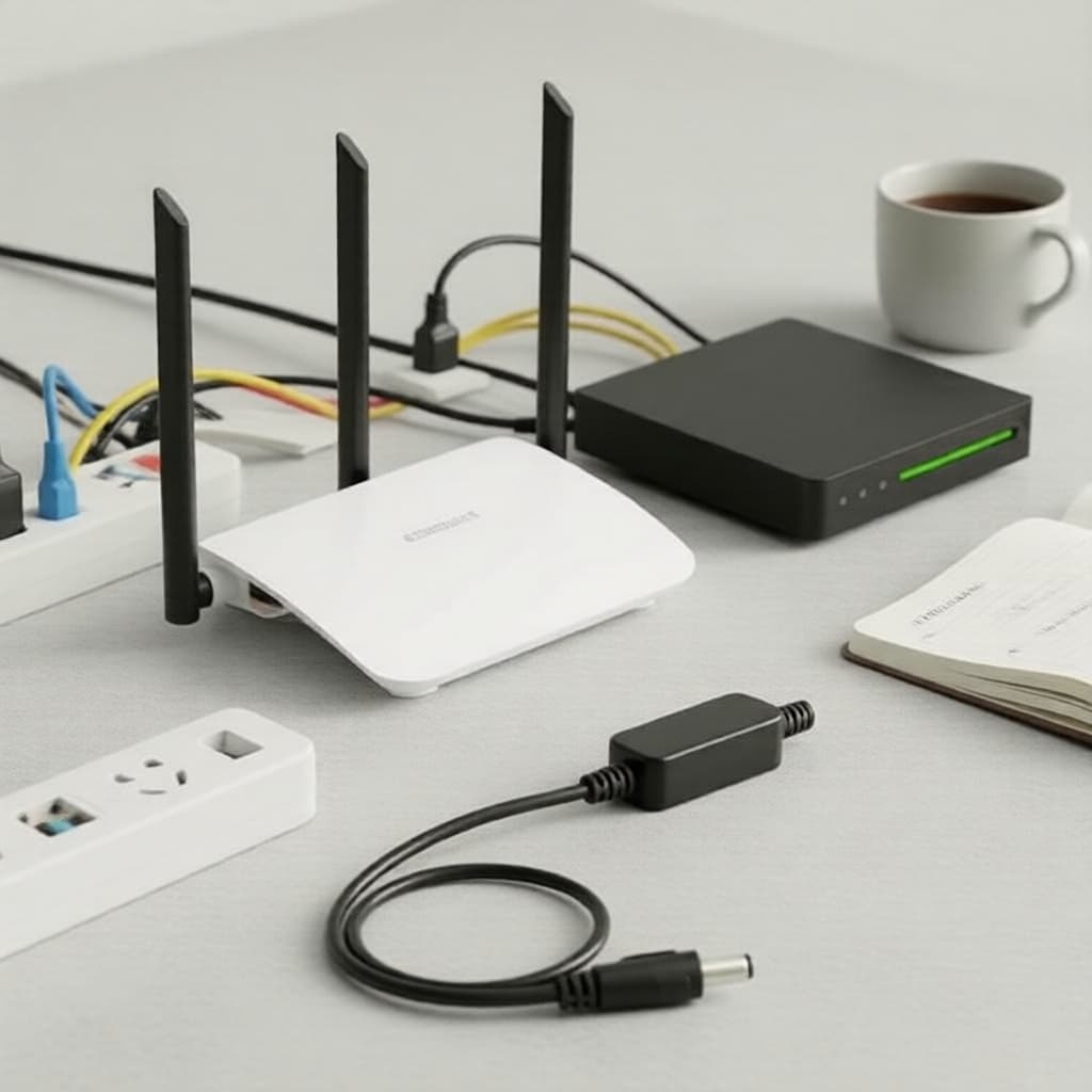 Temporizador de Reinicialização Automática para Luz WiFi de Gato, Controle de Reset com Desligamento de Roteador com Fio