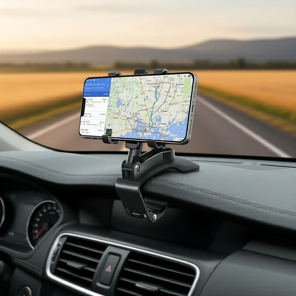 Suporte Veicular Giratório 360° para Celular, Suporte de Braçadeira Universal de Uma Mão para Todos os Smartphones