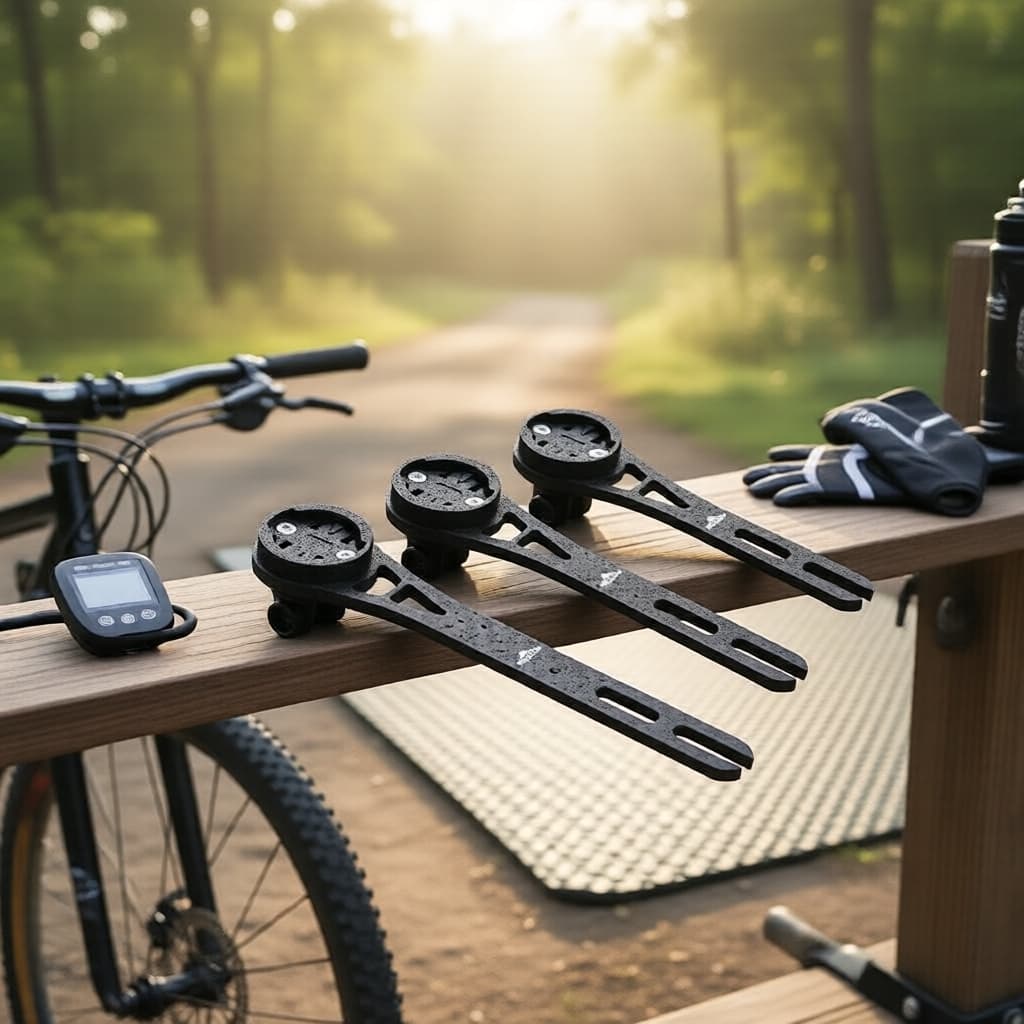 Suporte Leve de Carbono para Ciclocomputadores para Garmin/Bryton