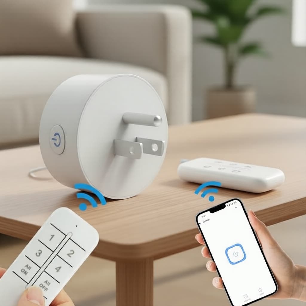 Tomada Inteligente Bluetooth EWeLink, Temporizador Sem Fio e Controle Remoto RF 2.4GHz