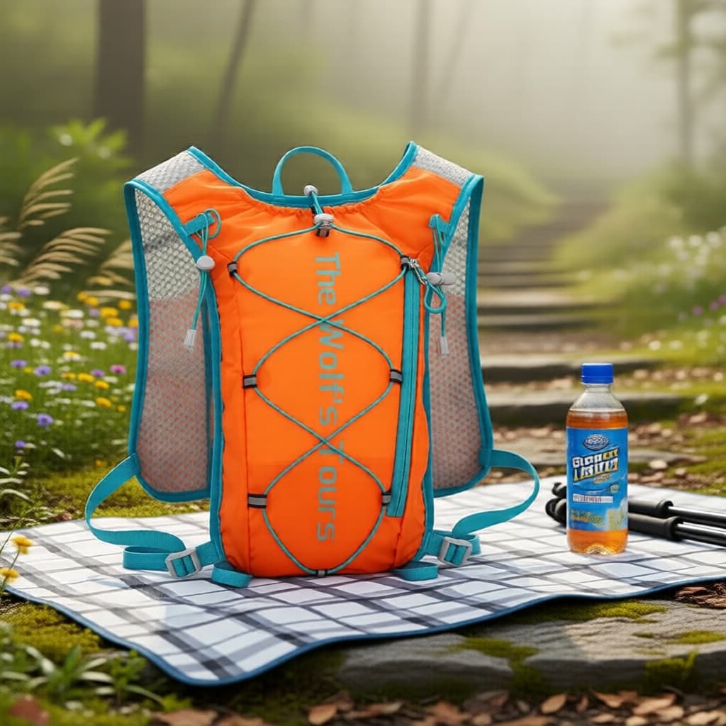 Mochila leve à prova d'água com bexiga de hidratação para trilhas e ciclismo