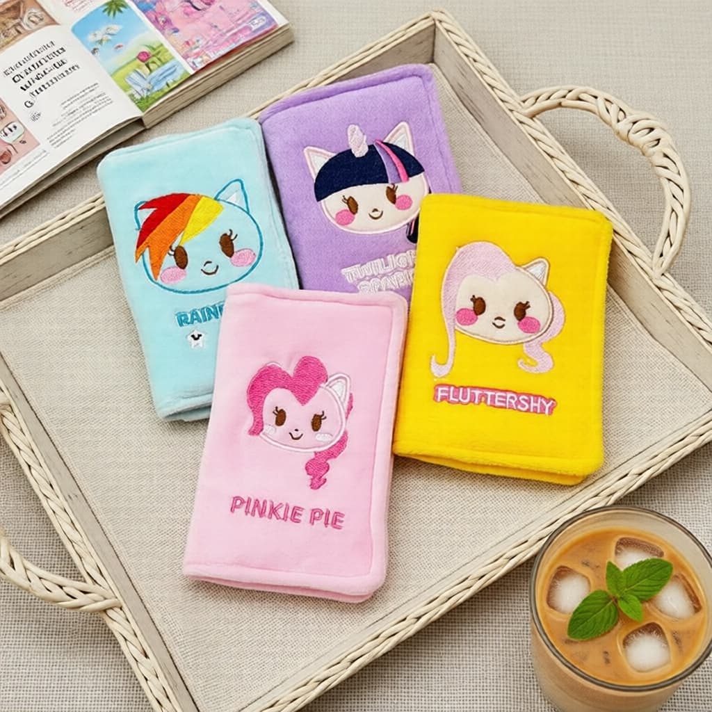 Twilight Sparkle Fluttershy Porta-passaporte – Porta-documentos My Little Pony, acessório de viagem fofo, presente para