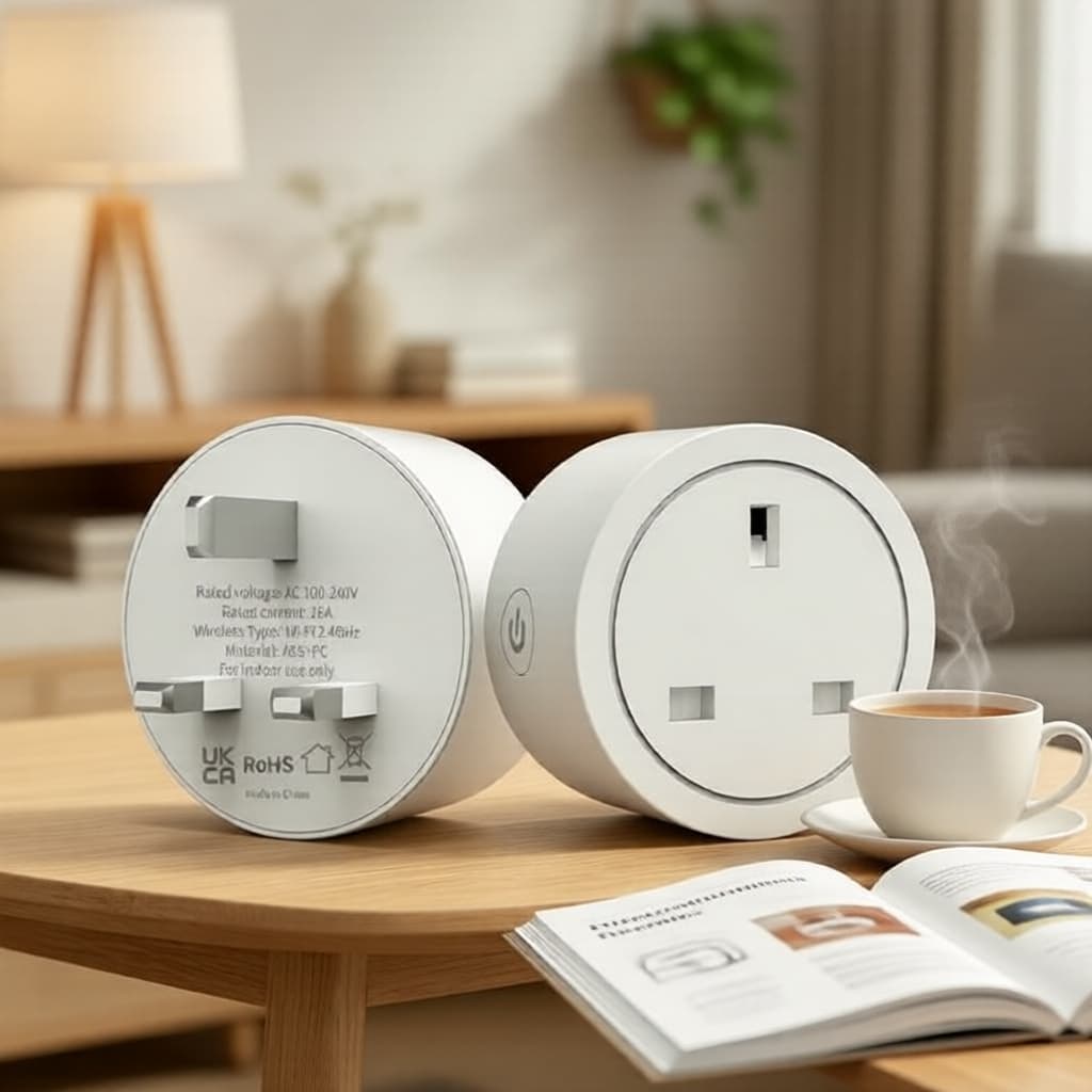 Tomada Inteligente 16A WiFi Uk Plug Com Temporizador De Monitoramento De Energia Agenda Smart Funciona Alexa E Google Ho