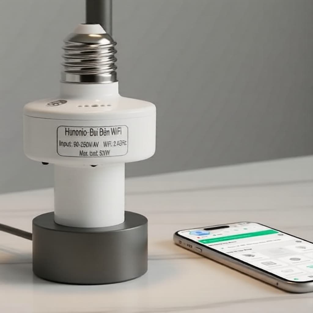 Lâmpada Inteligente de Sensor de Movimento E27 Radar para Porta-Lâmpadas Automáticos de Dormitório