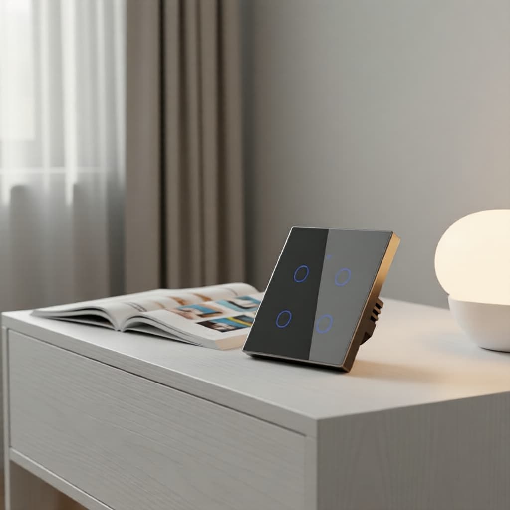Interruptor De Parede WiFi Touch Sem Necessidade De Neutro Smart Life APP Alexa RF