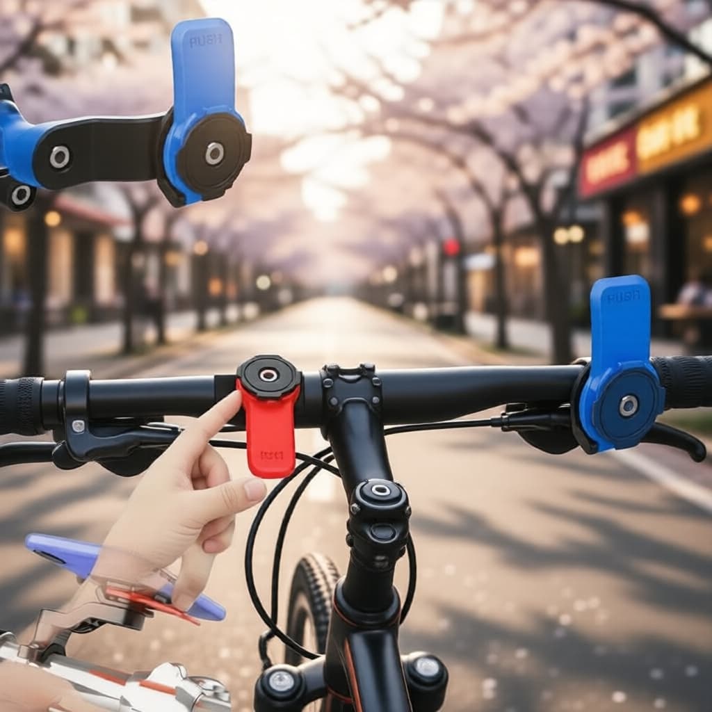 Suporte de Celular para Moto e Bicicleta MT-Q01 Quick Lok com Amortecedor Antivibração