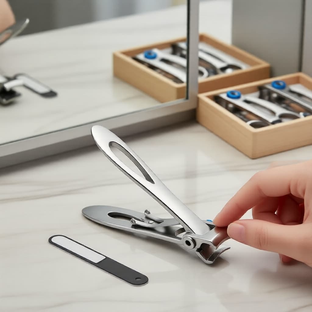 Solução para Unhas Grossas - Alicates Premium para Unhas das Mãos e Pés com Mandíbula Larga, Lâmina Afiada para Unhas