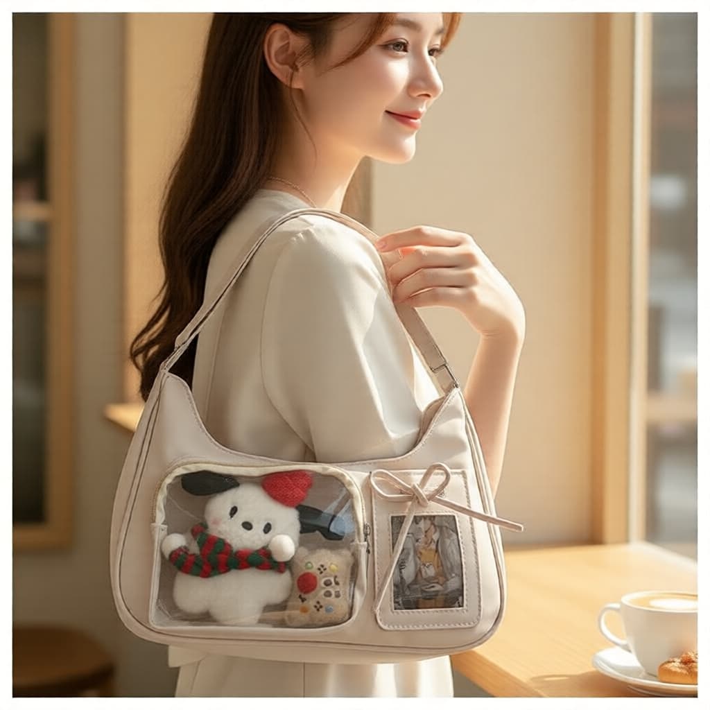 Bolsa tiracolo feminina premium 2025 | Bolsa crossbody de design fofo | Bolsa de ombro estilo Ins para o verão