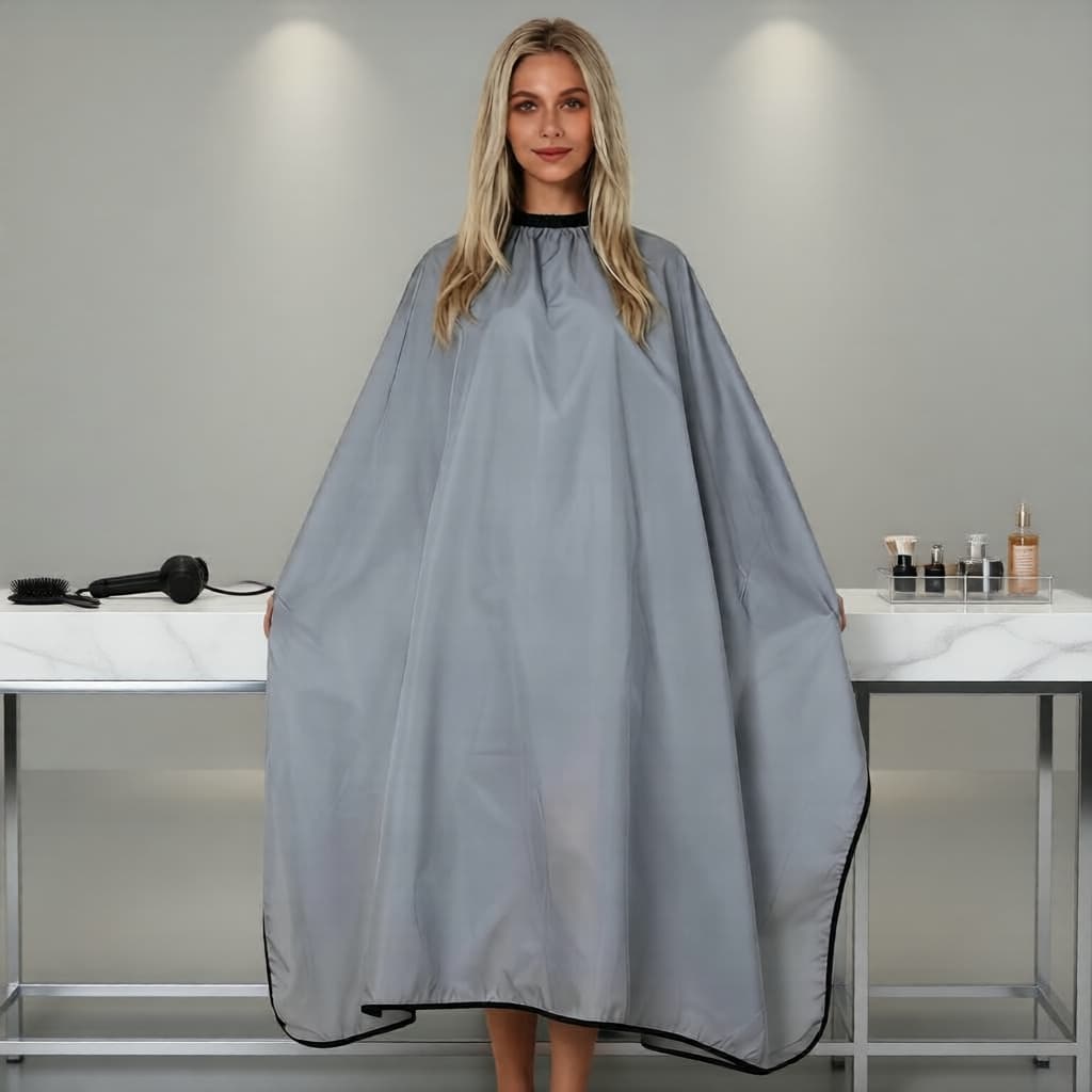 Capa de Corte de Cabelo e Túnica à Prova d'Água de Qualidade Salão, Uso em Barbearia e Casa
