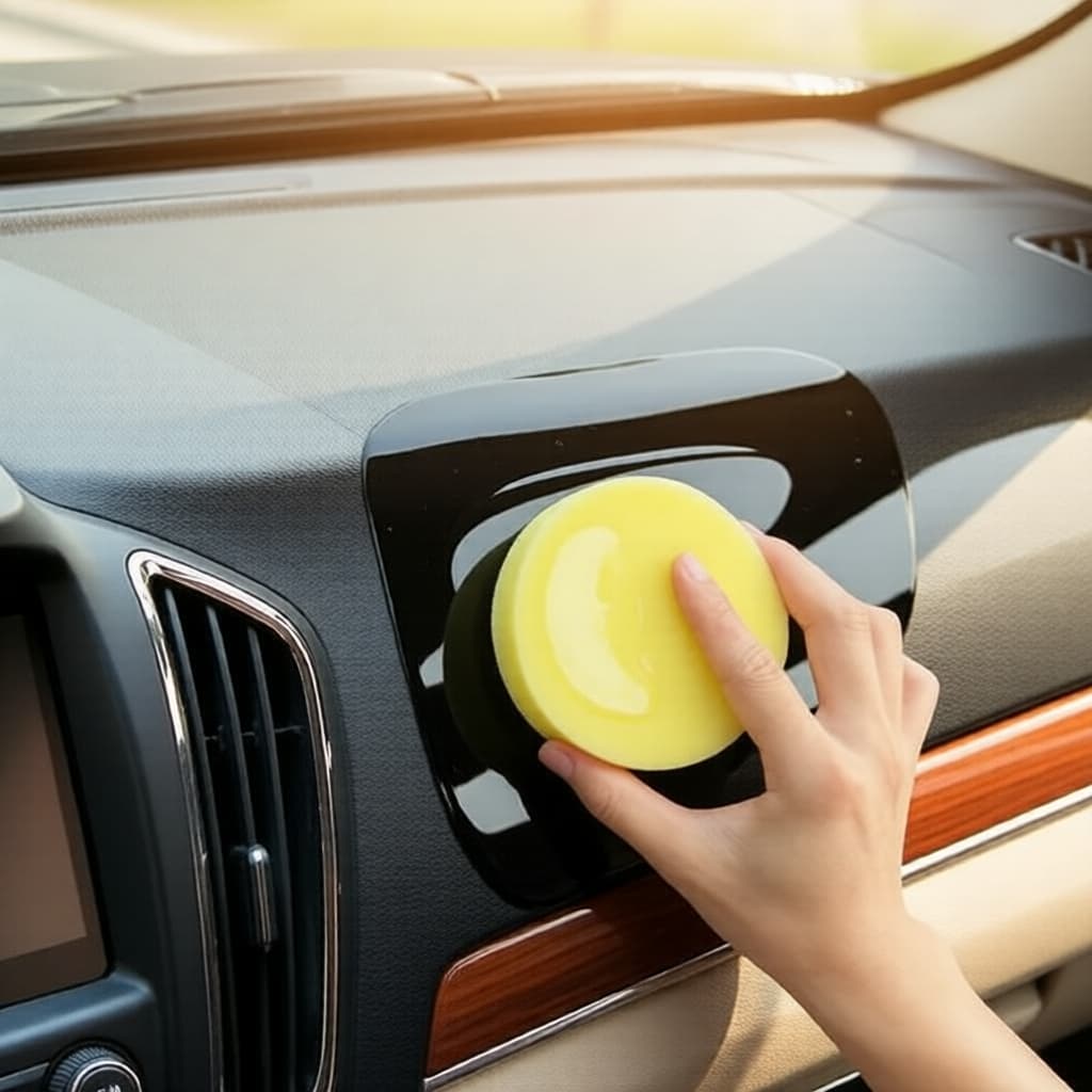 Cera Brilhosa Interna para Plásticos de Carro – Restaurador de Plásticos Preto