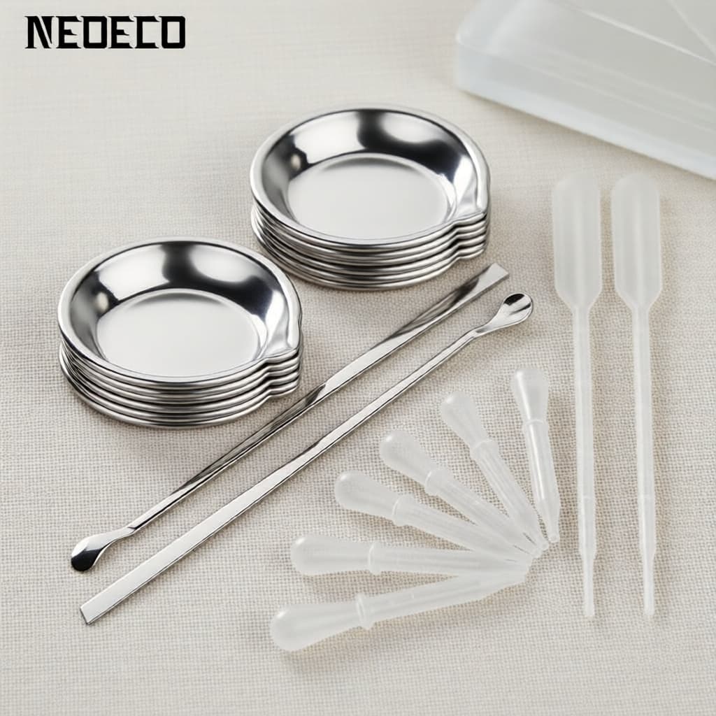 12 bandejas de pintura, 2 agitadores, 8 pipetas de 3 ml, conta-gotas para aerógrafo e pintura artesanal