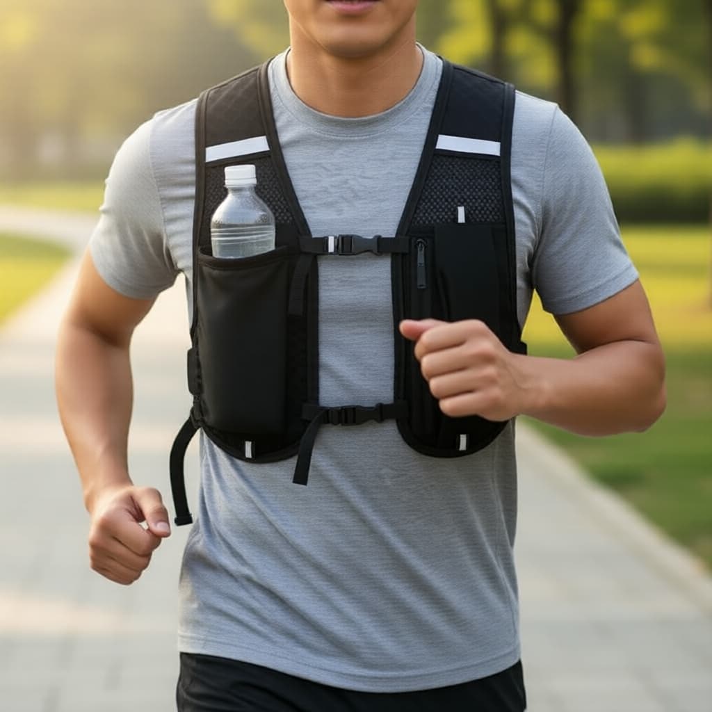 Colete de Hidratação para Caminhadas com Bolsa de Água, Mochila Leve para Trilhas e Maratonas
