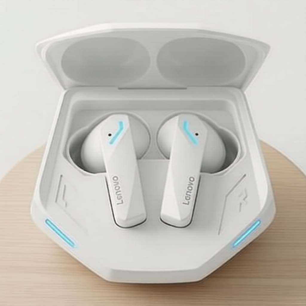 Lenovo GM2 Pro Fones de Ouvido Gamer Bluetooth – Fones de Ouvido Intra-Auriculares HiFi Estéreo à Prova d'Água com