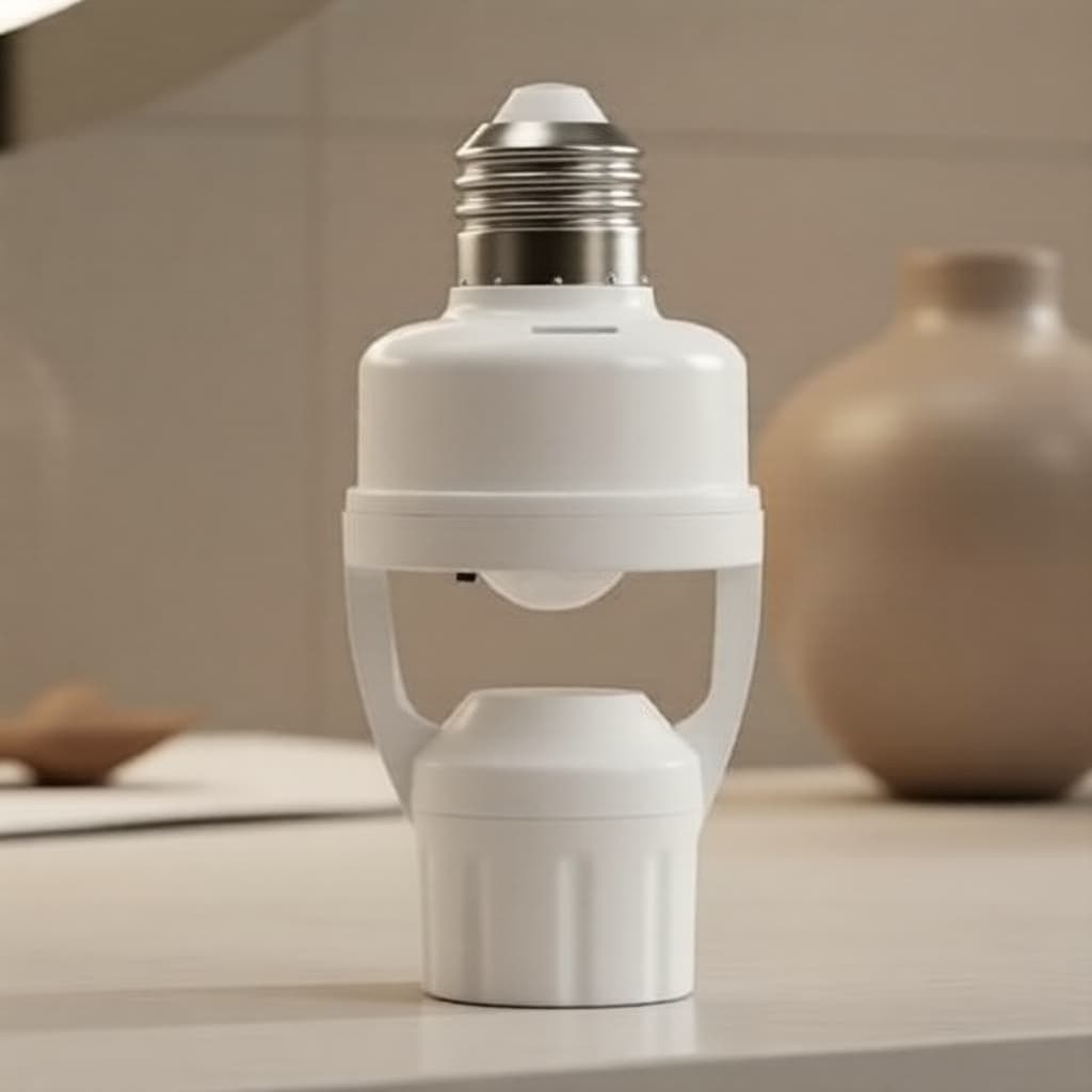 Suporte de Lâmpada com Controle Remoto Sem Fio E27 Smart Timer 110V/220V Interruptor de Luz Múltipla para Quarto de Bebê