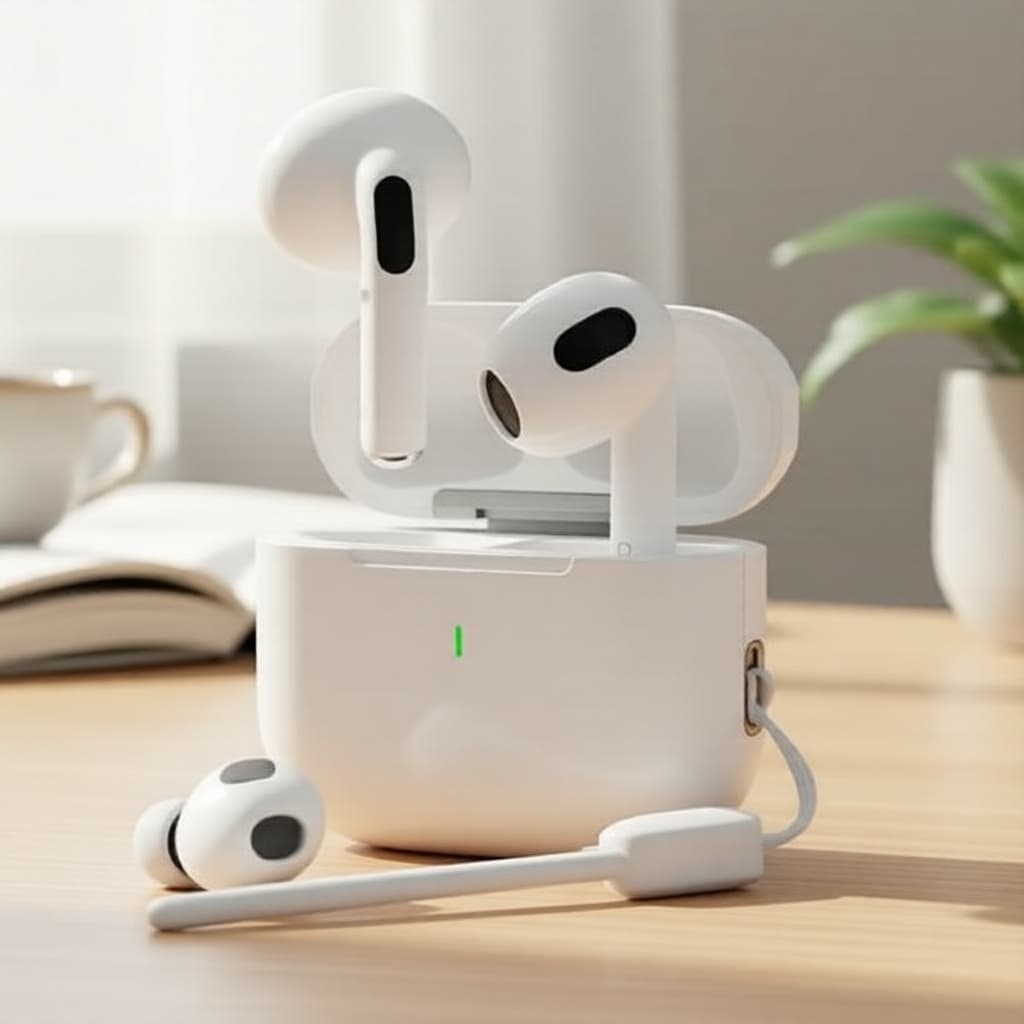 Fones de Ouvido A6 Pro com Toque Controlado: TWS Bluetooth, Intra-Auriculares, HiFi Stereo, Cancelamento de Ruído, À