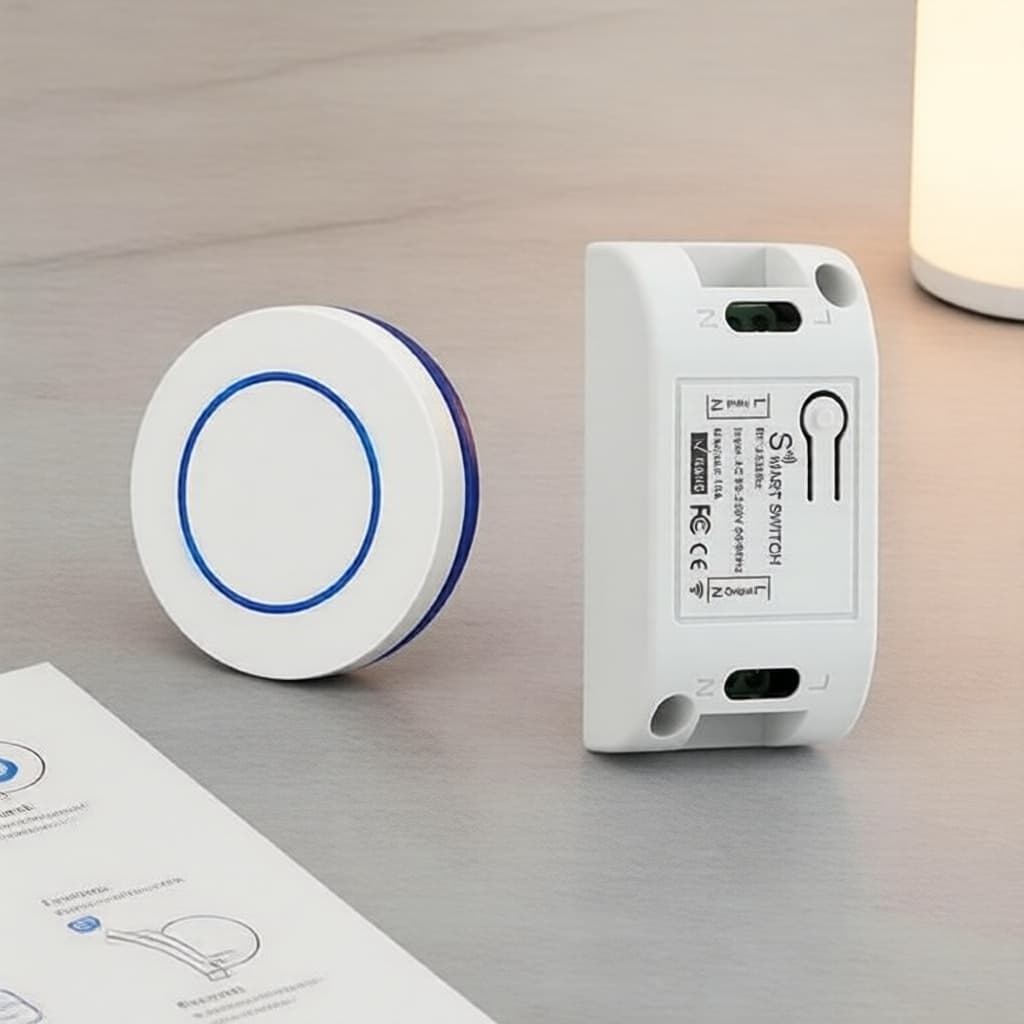 Interruptor Inteligente Axus 433MHz De Luz De Controle Sem Fio 10A Relé AC 110V 220V LED Botão Universal