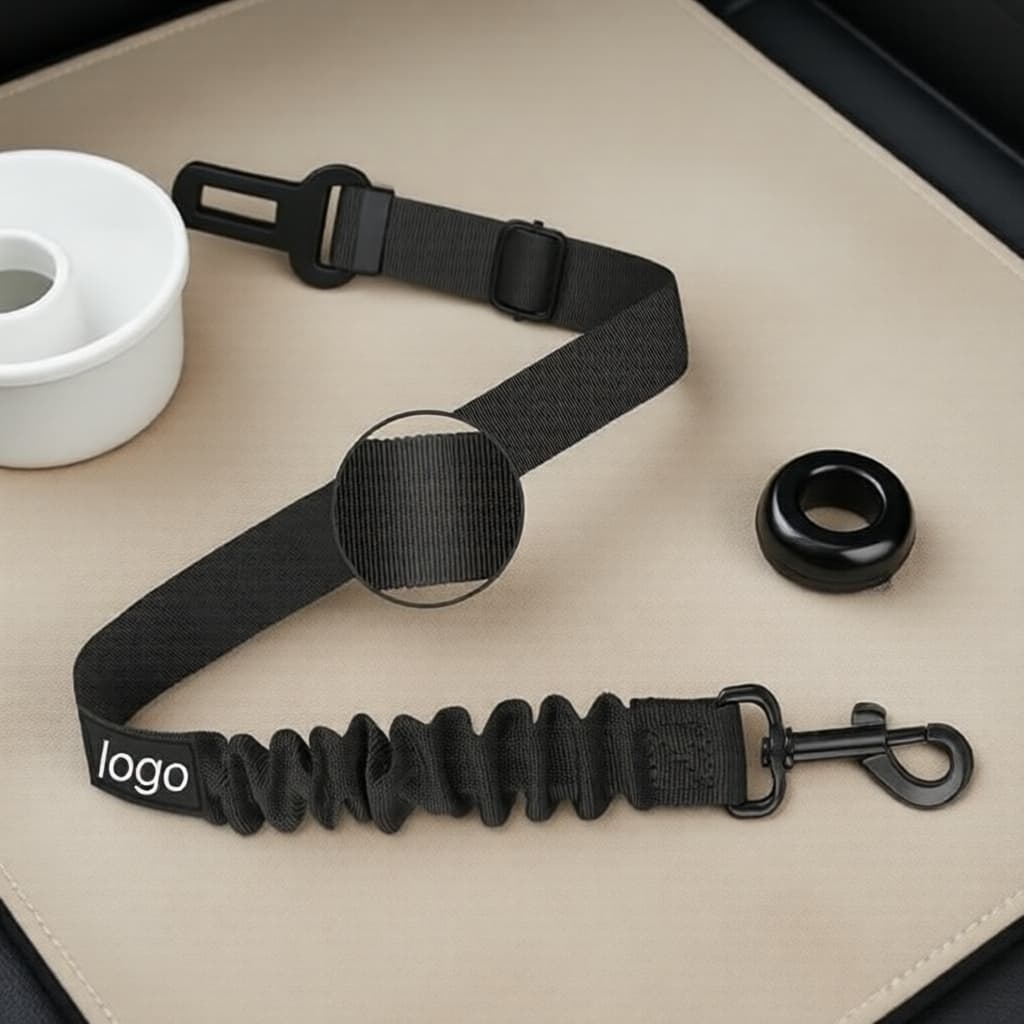 Gotham Zeedog Ruff Guia para passeios com cães, Coleira de gato compatível com Airtag e Coleira de corrente para gatos,