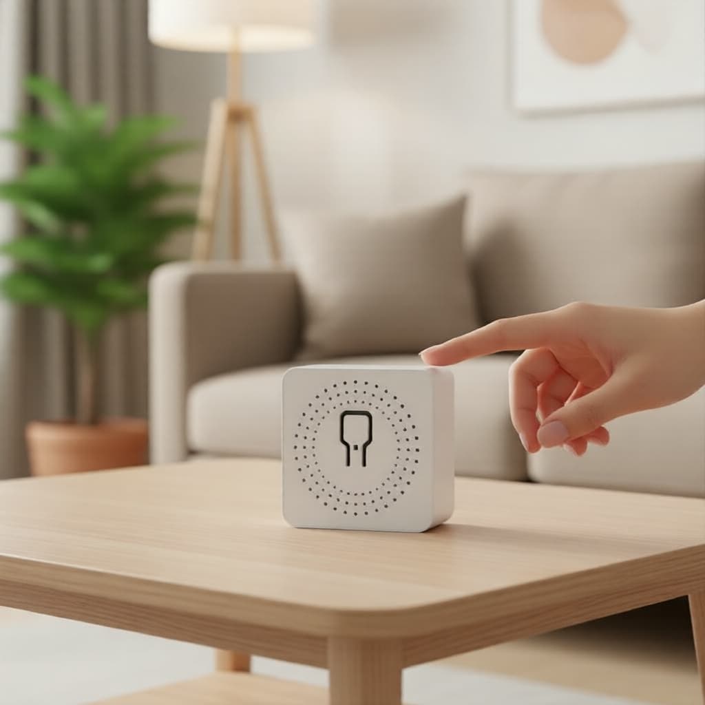 Mini Interruptor WiFi 16A Inteligente compatível com Tuya Life App Controle 2 Vias Automação Residencial Inteligente