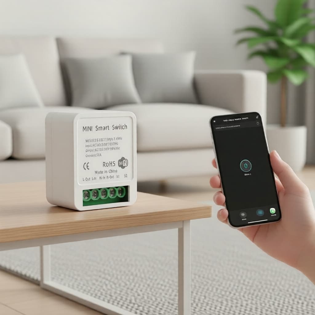 Interruptor Inteligente Axus Para Tuya Vida WiFi Mini 16A DIY Luz 2 Vias Funciona Com Alexa Alice Casa
