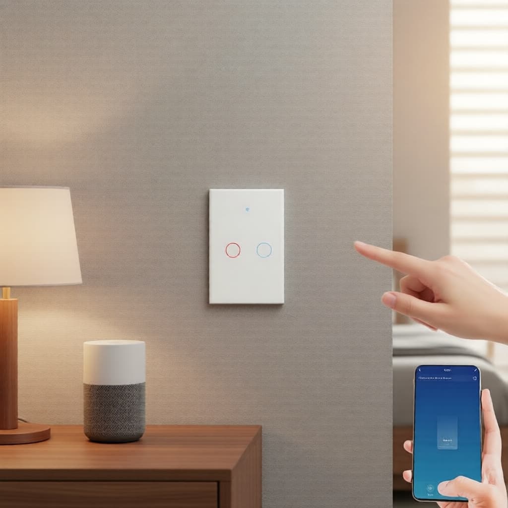 Interruptor Inteligente Para Tuya WiFi De Luz Eua 120 Tipo Painel Toque Parede Sem Fio 1/2/3/4 Gang Suporte Funciona