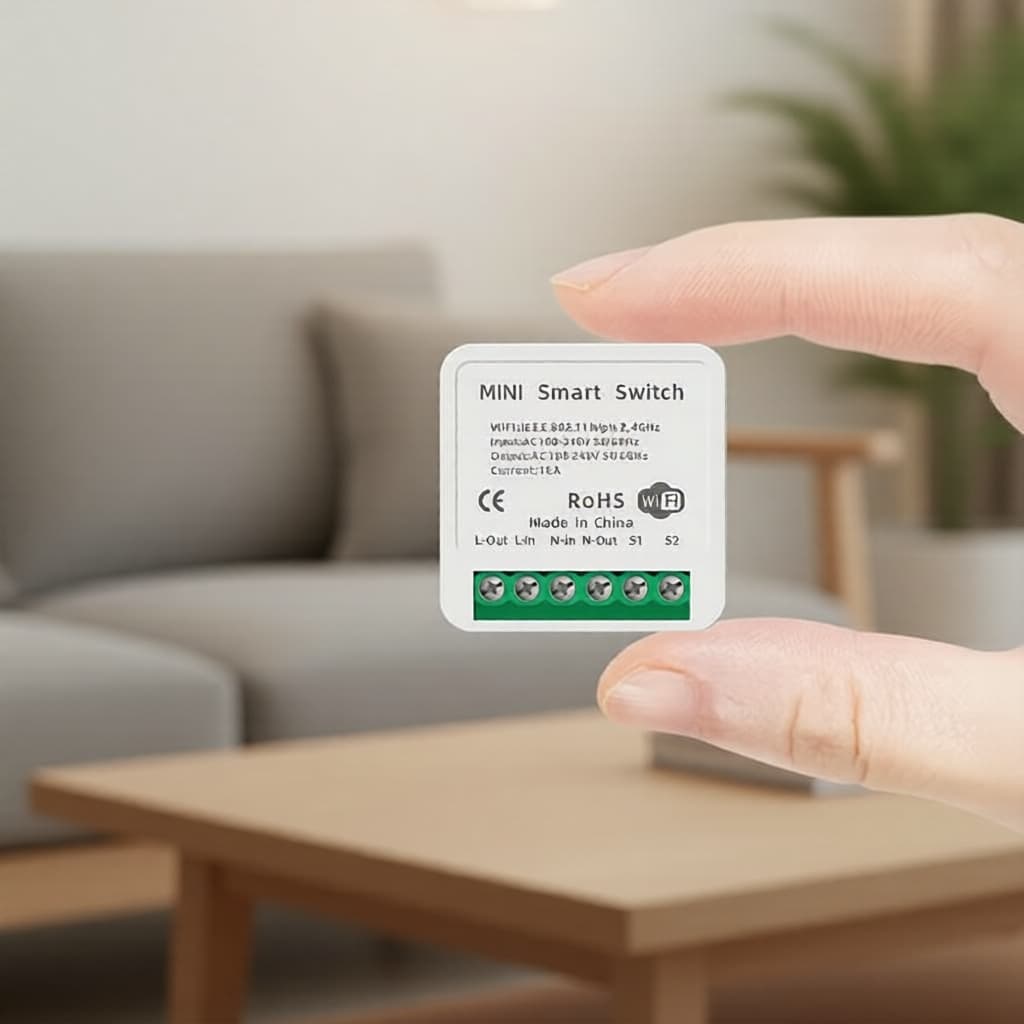 16A WiFi Relé para Tuya Smart Life, Tomada Dupla Mini, Compatível com Alexa, Automação para Casa Inteligente