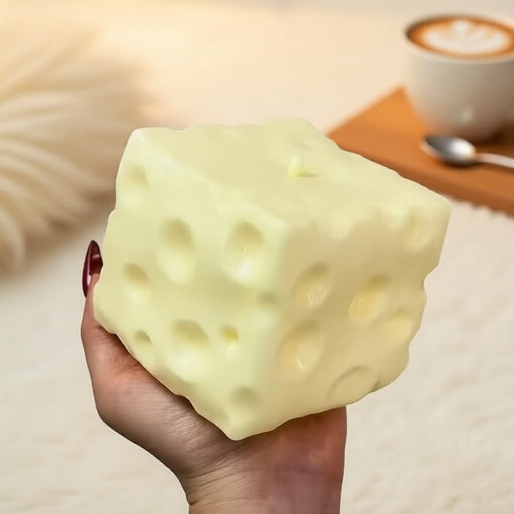 Squeeze Cheese Block Squeeze de brinquedo, fidget de rebote lento para acalmar