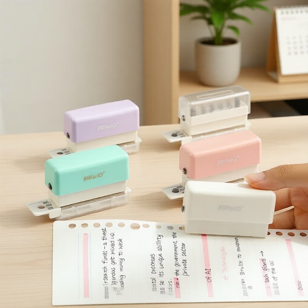 KW-triO Furador de 6 Furos para Papel, 1 unidade A5/B5/A4, Ferramenta para Scrapbook