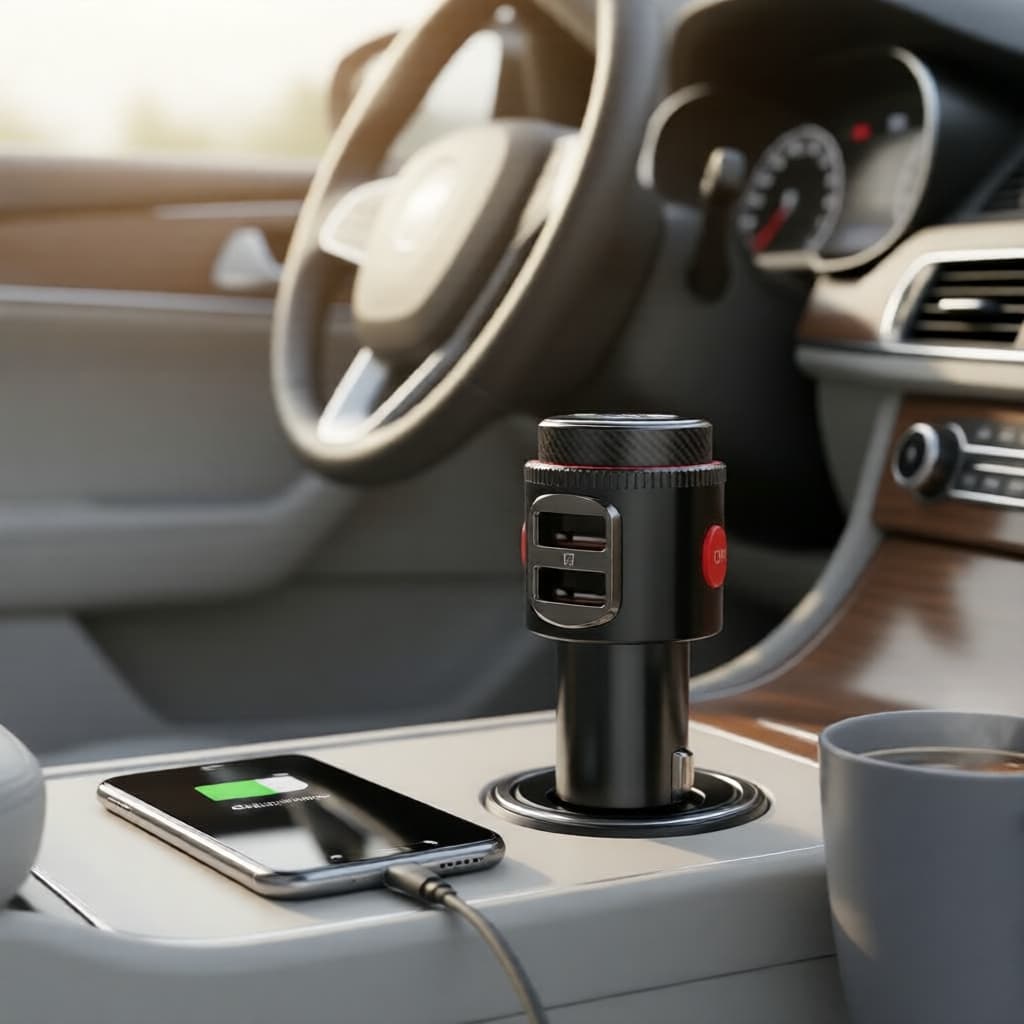 Adaptador de Rádio Bluetooth 5.4 com Transmissor FM